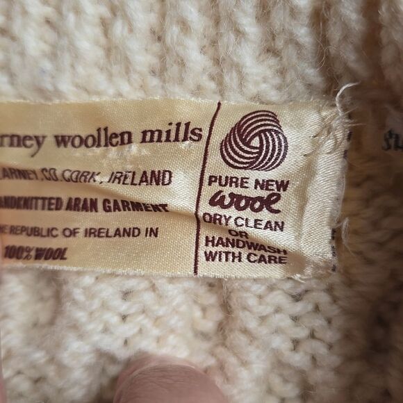 919 Blarney Woollen Mills Supersoft Merino Wool Aran Lumber Small - Picture 6 of 11